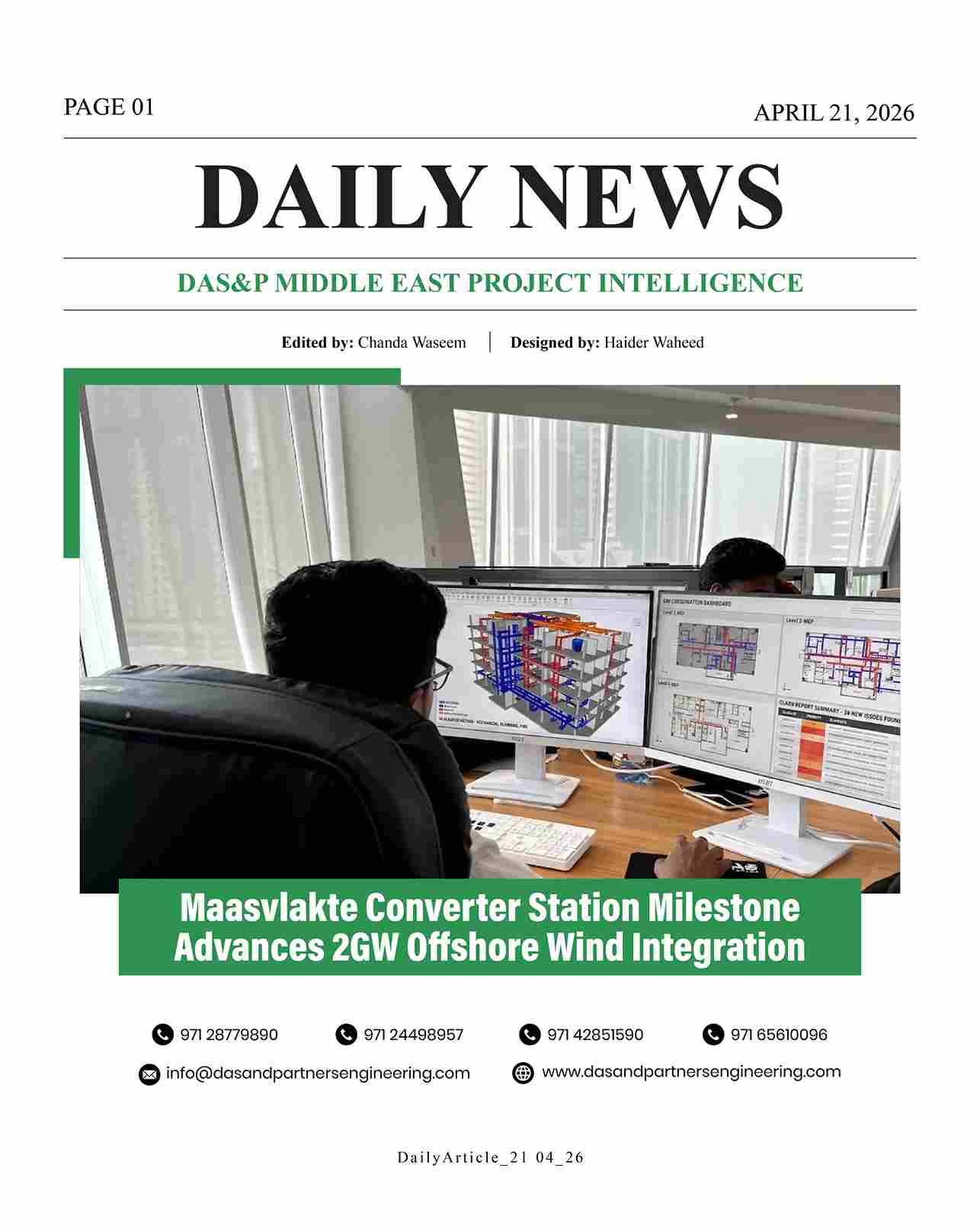 Daily News with DAS&P - 21st Apr 2026