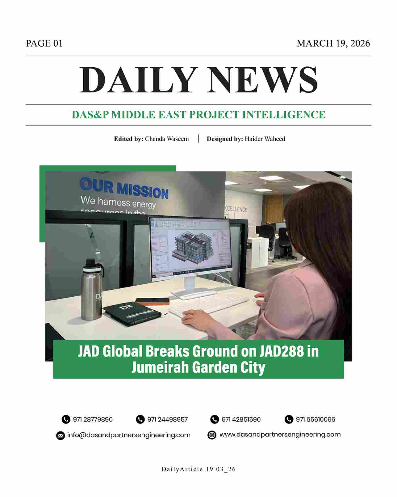 Daily News with DAS&P - 19th Mar 2026