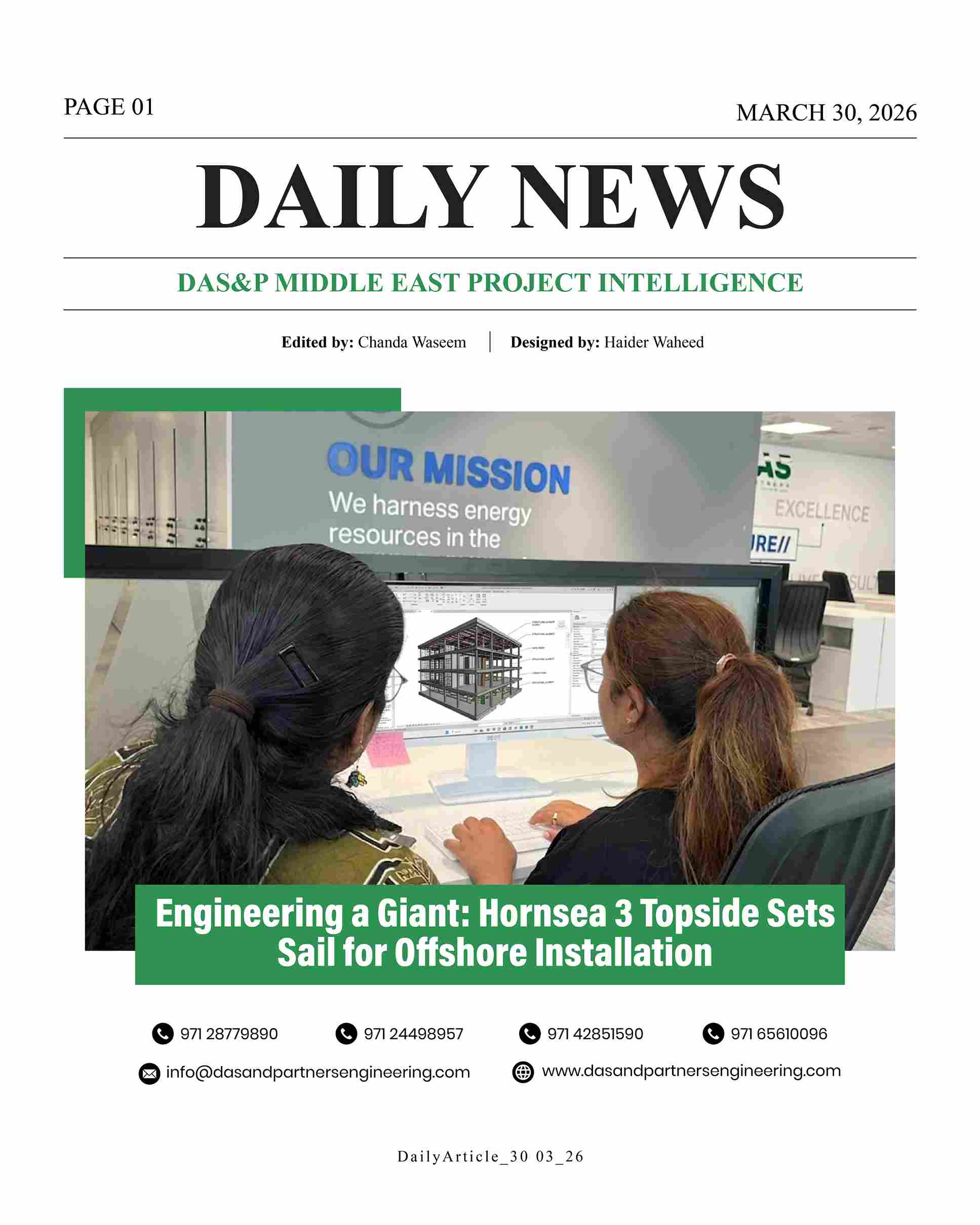 Daily News with DAS&P - 30th Mar 2026