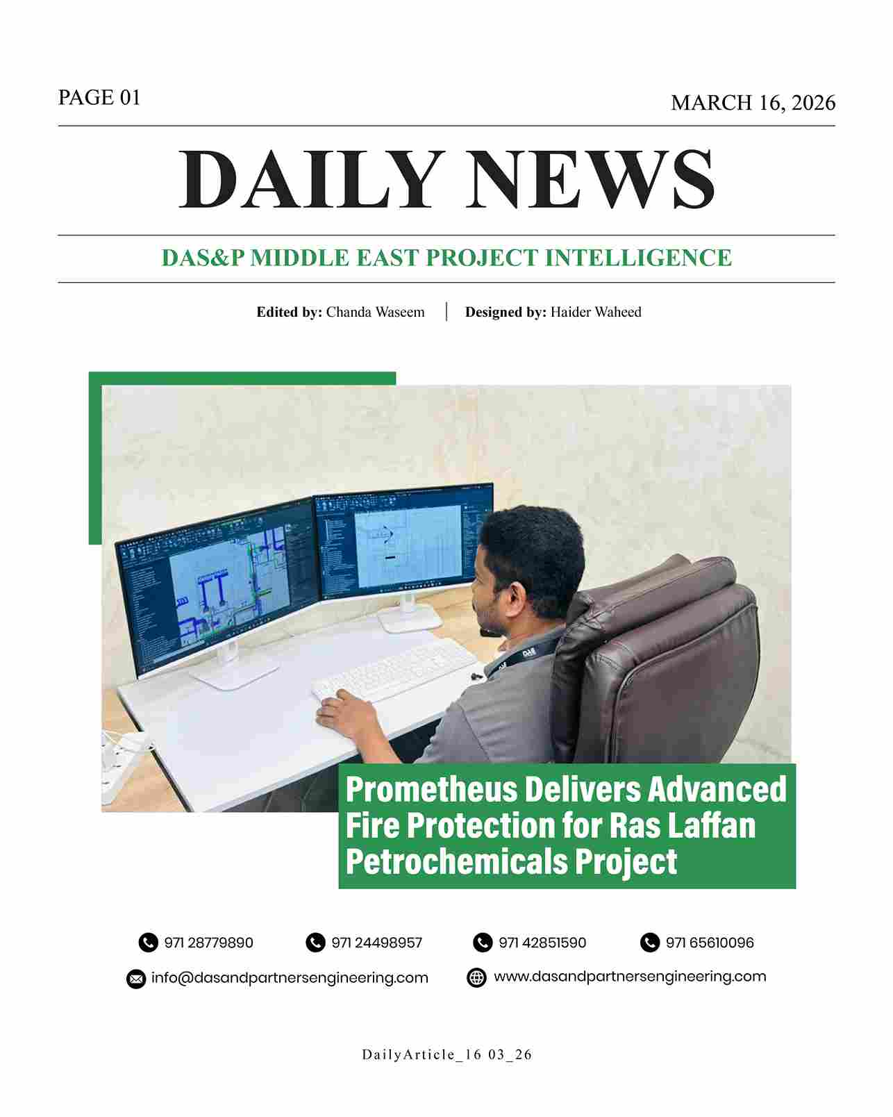 Daily News with DAS&P - 16th Mar 2026