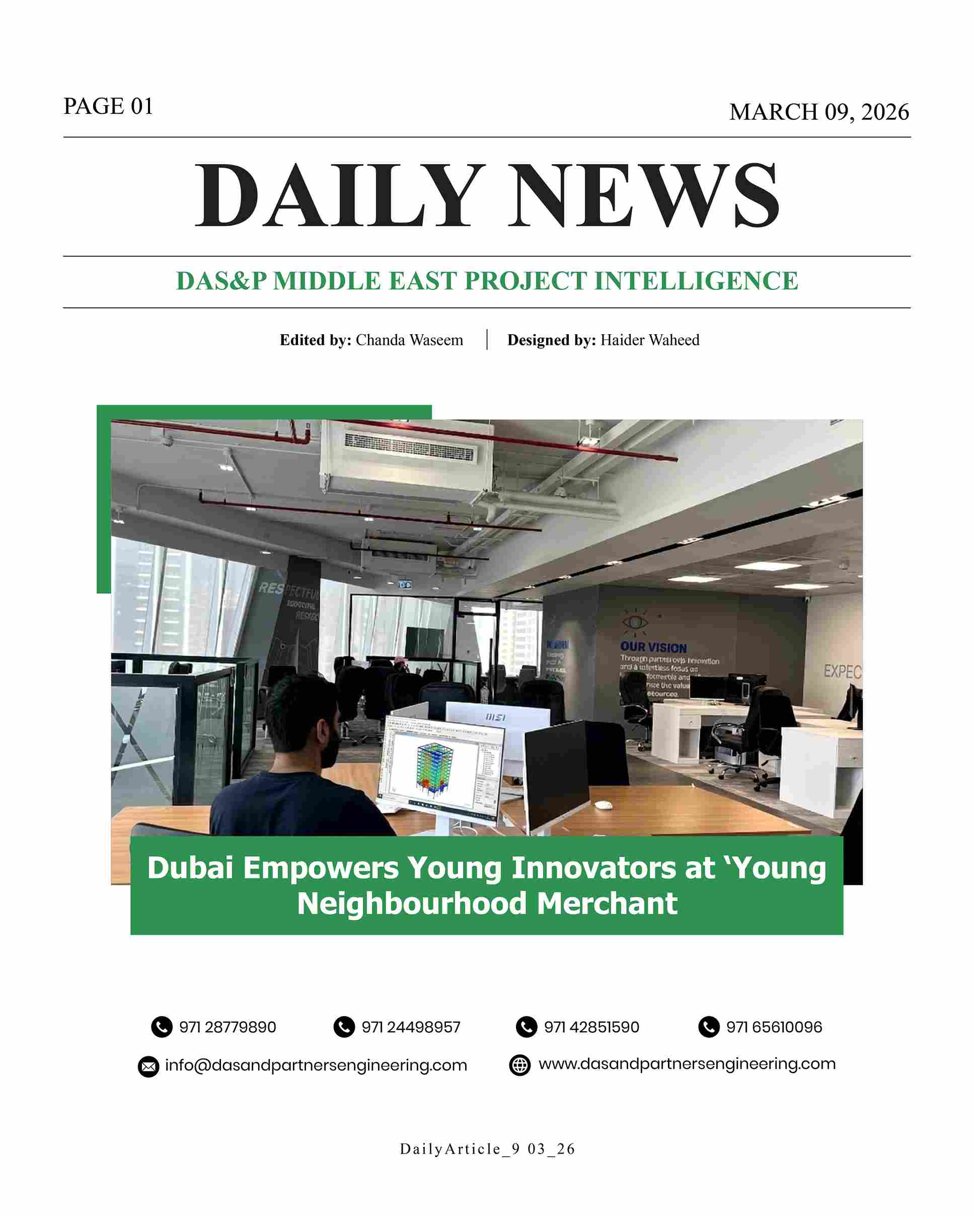 Daily News with DAS&P - 9th Mar 2026
