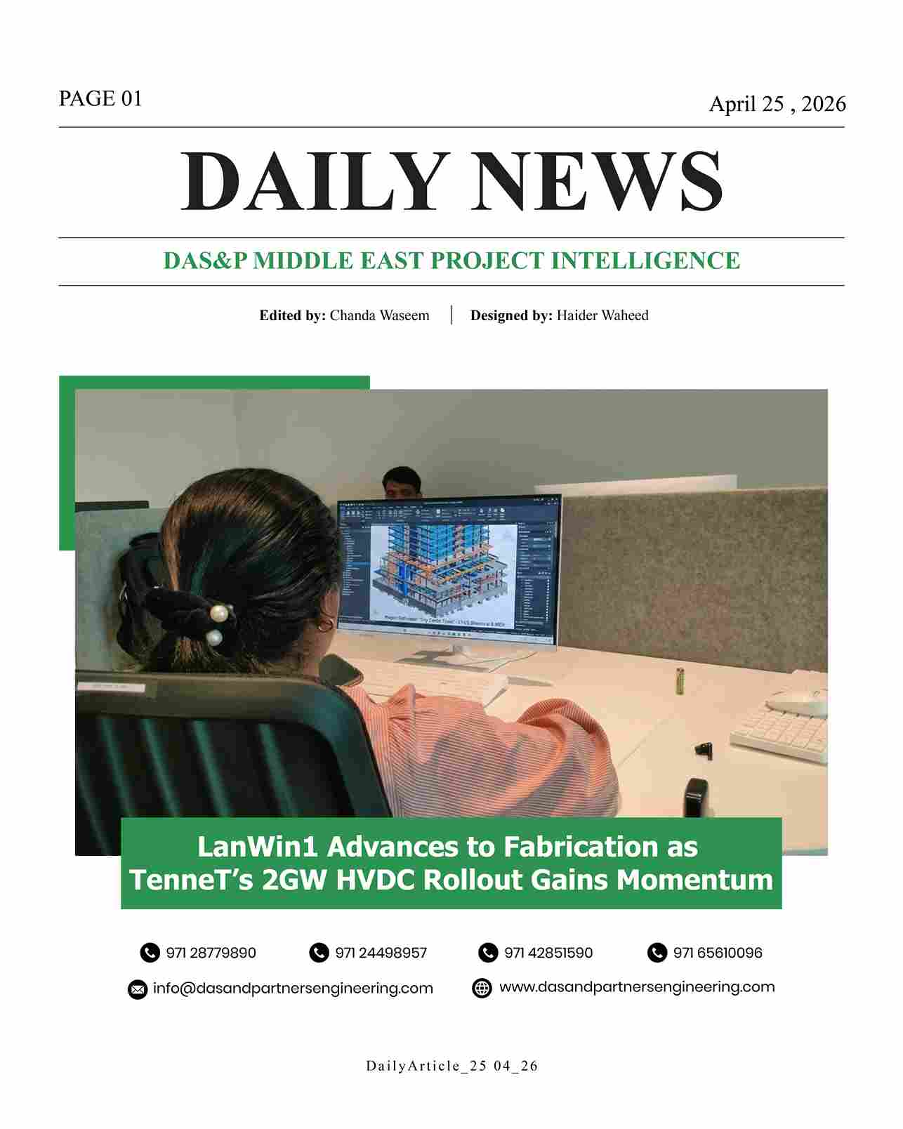 Daily News with DAS&P - 25th Apr 2026