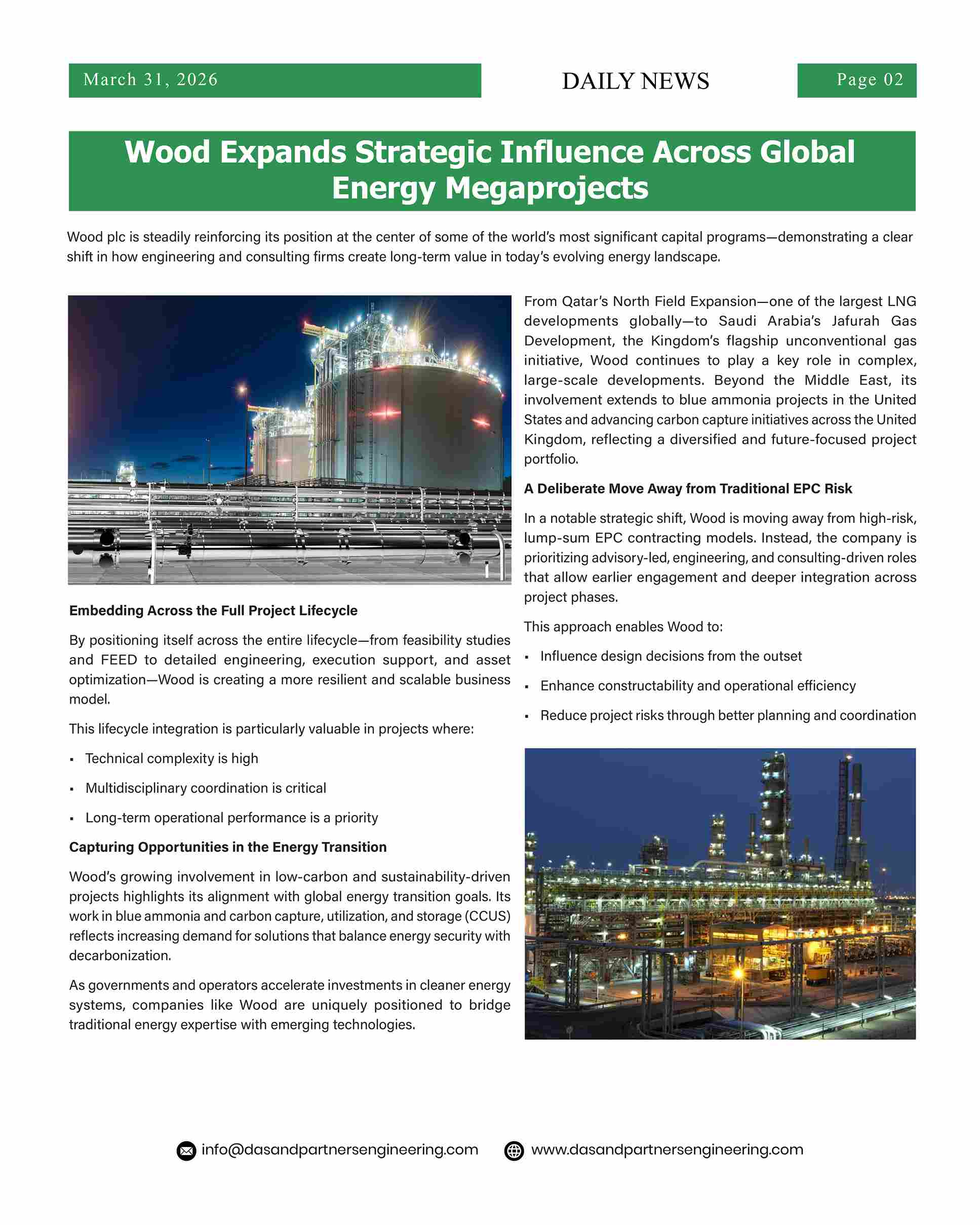 Daily News with DAS&P - 31st Mar 2026