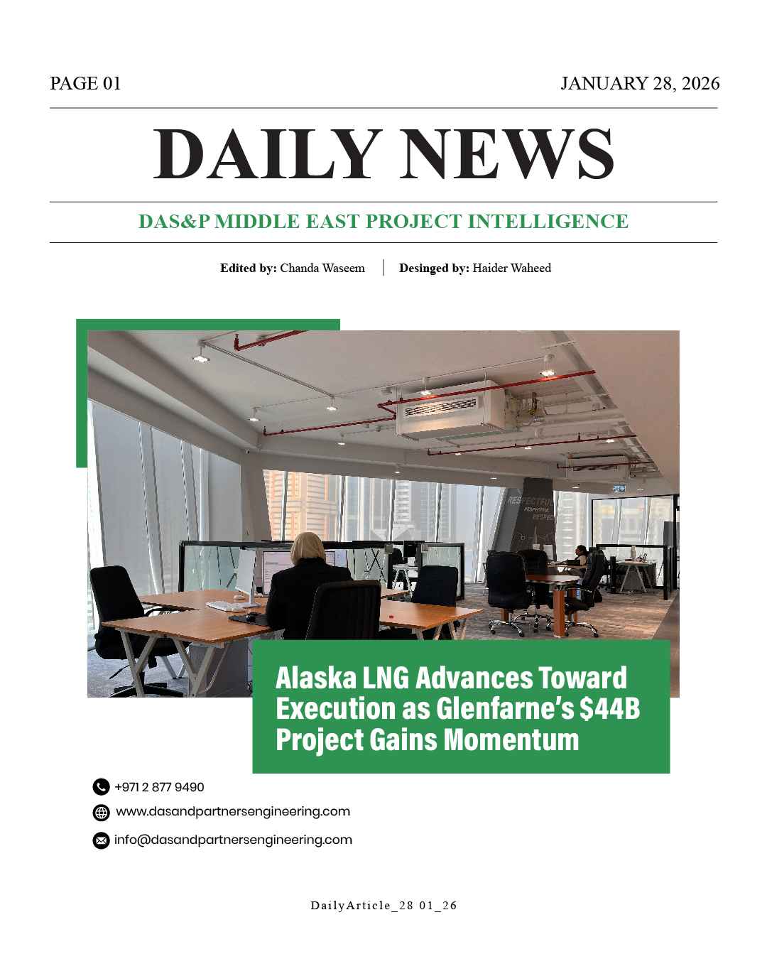 Daily News with DAS&P - 28th Jan 2026