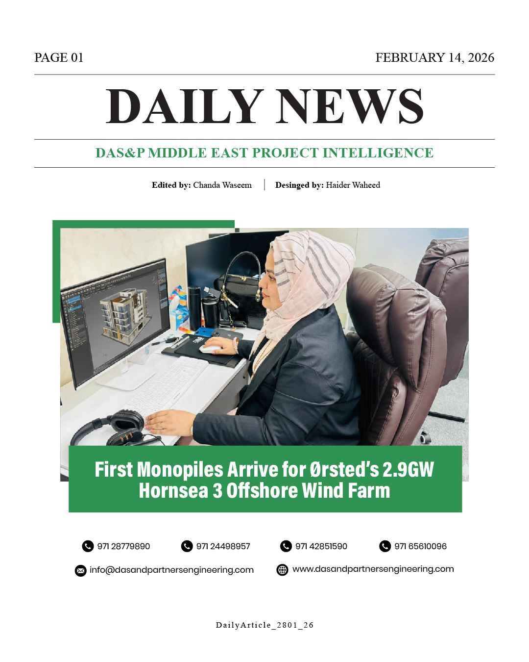 Daily News with DAS&P - 14th Feb 2026