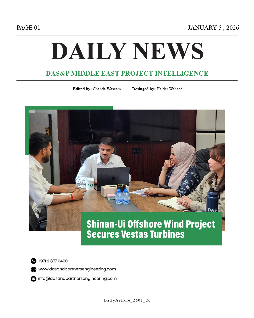 Daily News with DAS&P - 05th Jan 2026