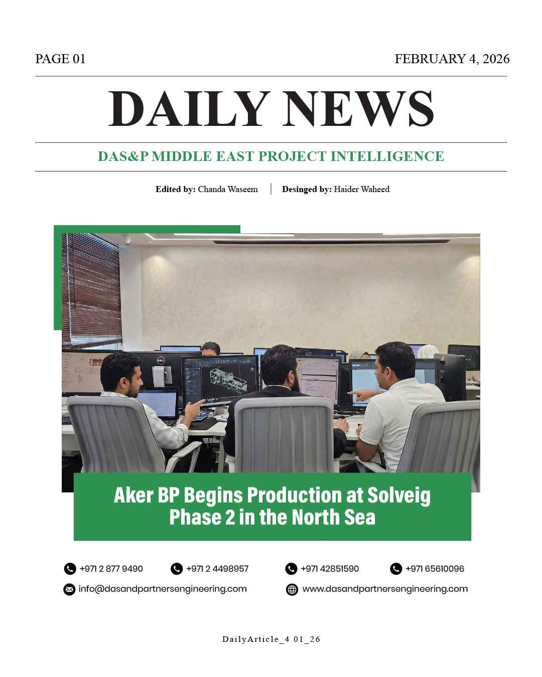Daily News with DAS&P - 4th Feb 2026