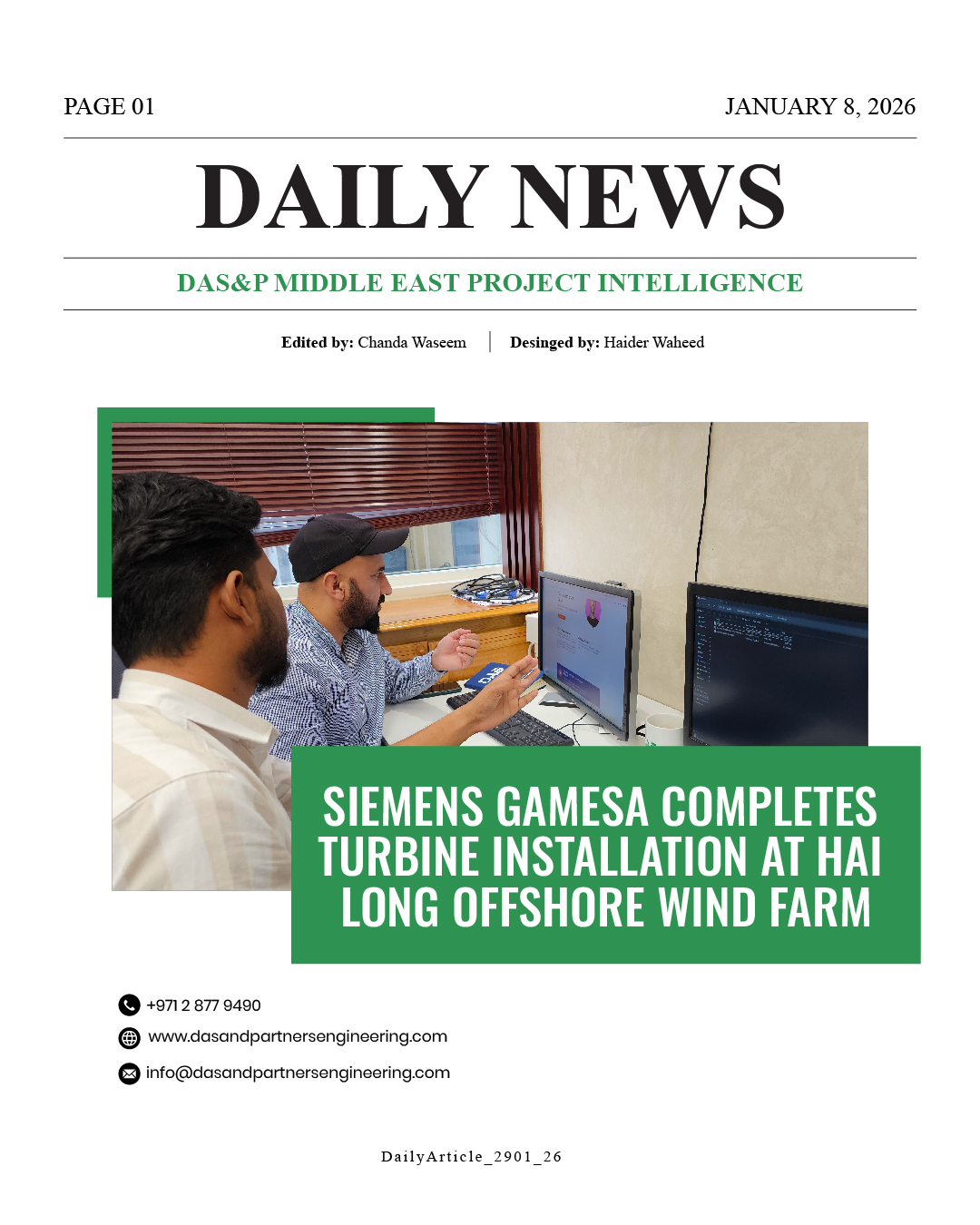 Daily News with DAS&P - 08th Jan 2026