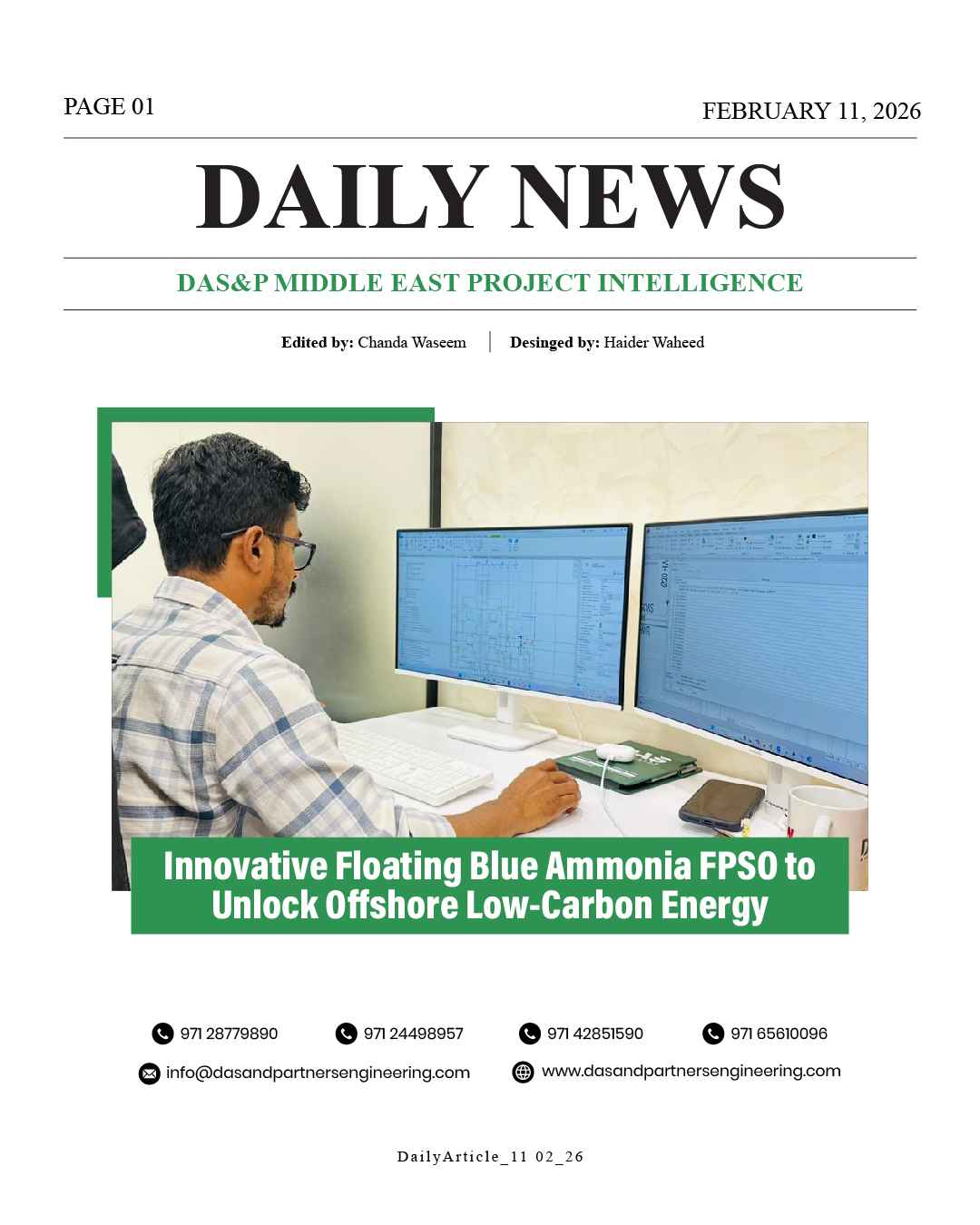 Daily News with DAS&P - 11th Feb 2026