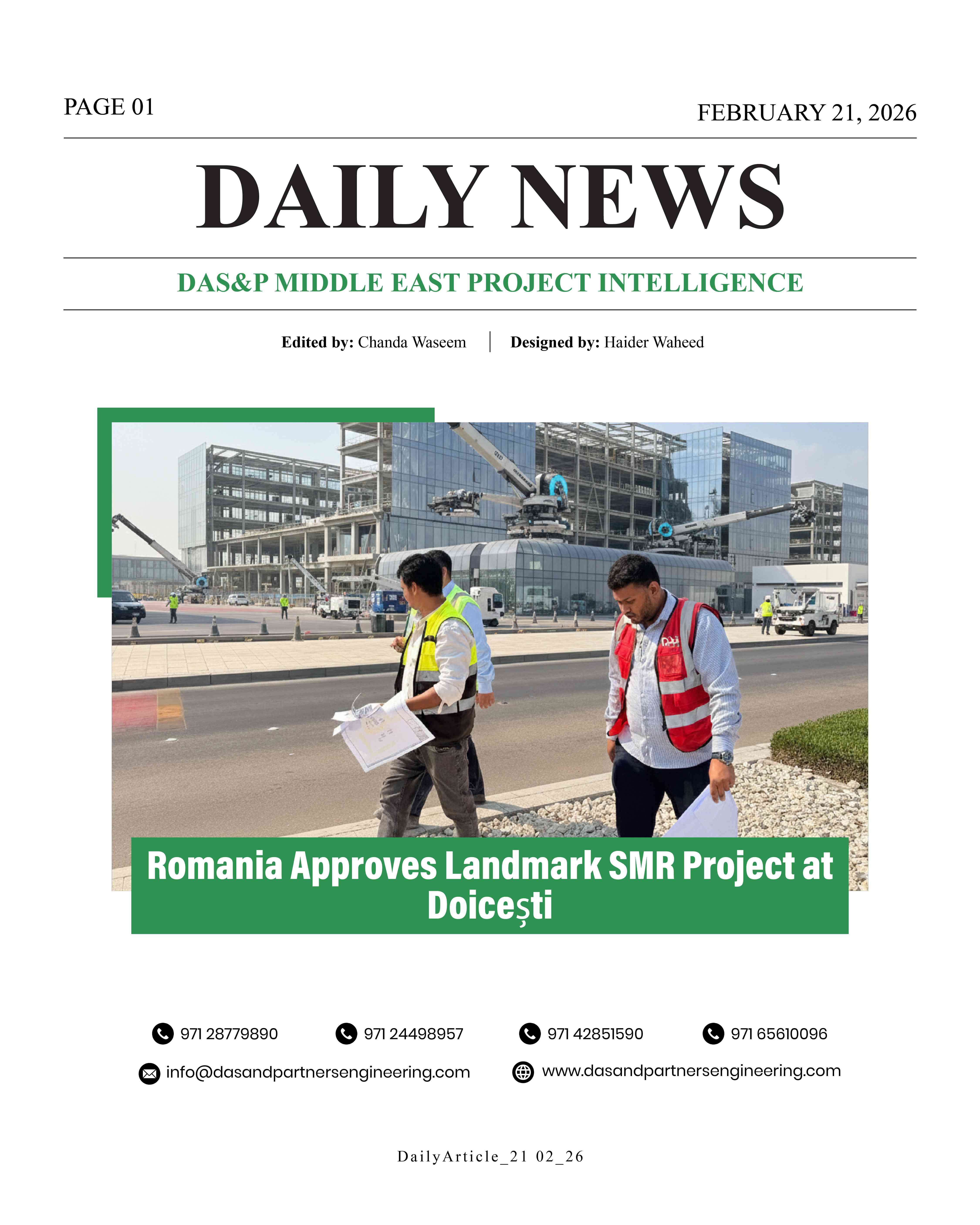 Daily News with DAS&P - 21th Feb 2026