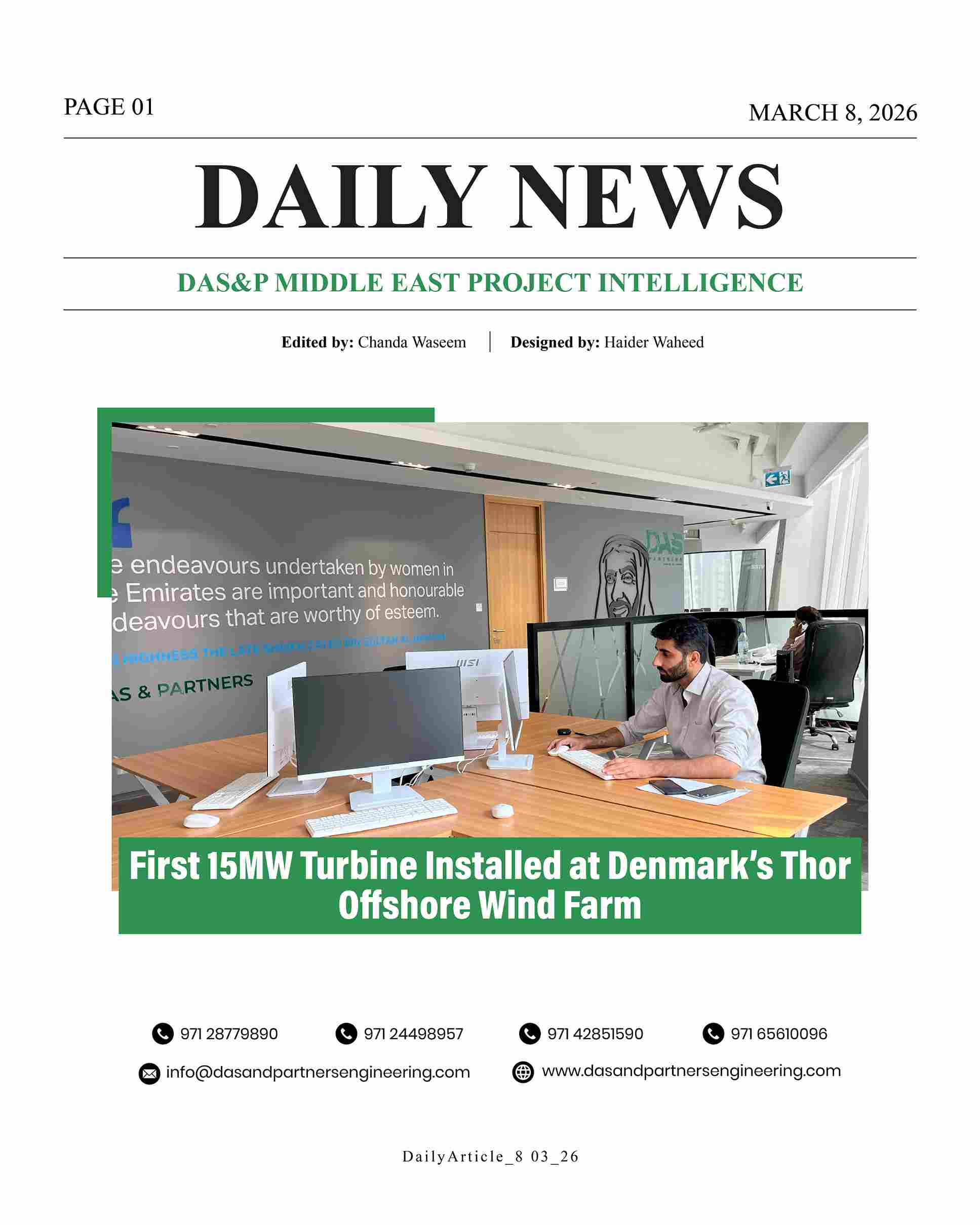 Daily News with DAS&P - 8th Mar 2026