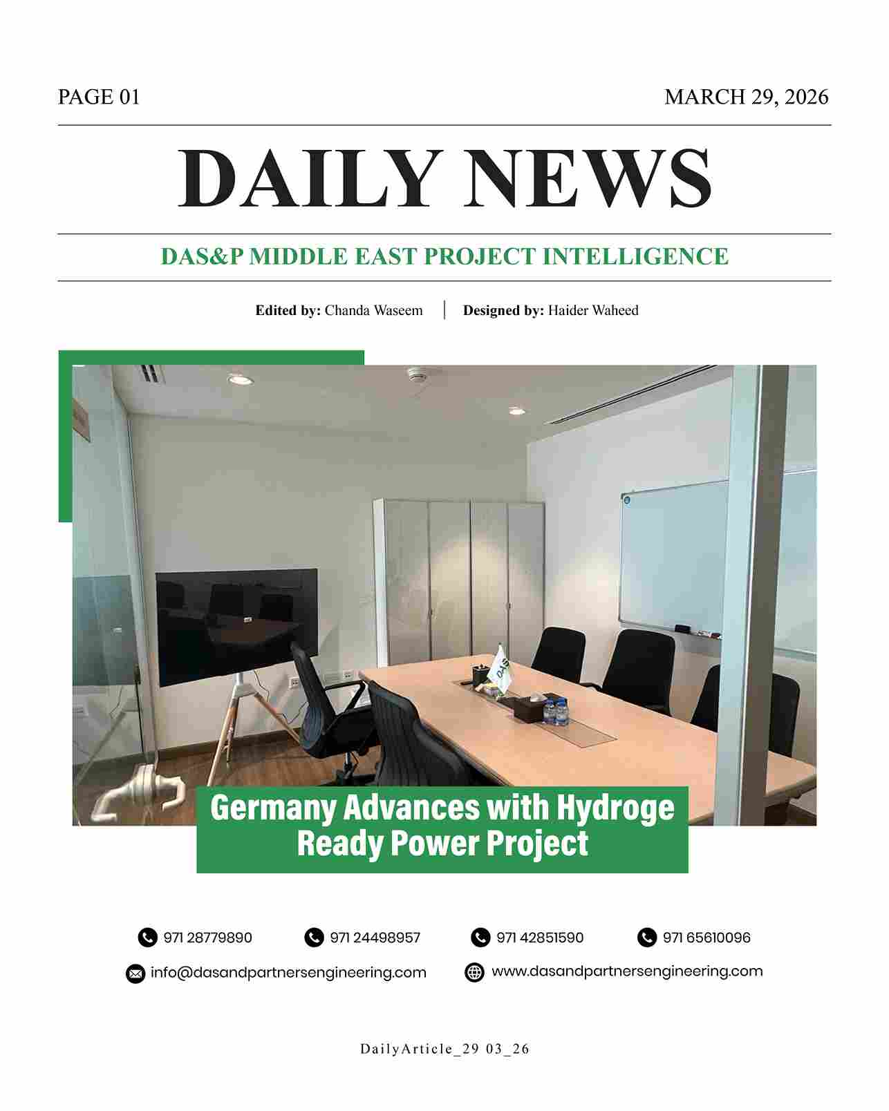 Daily News with DAS&P - 29th Mar 2026